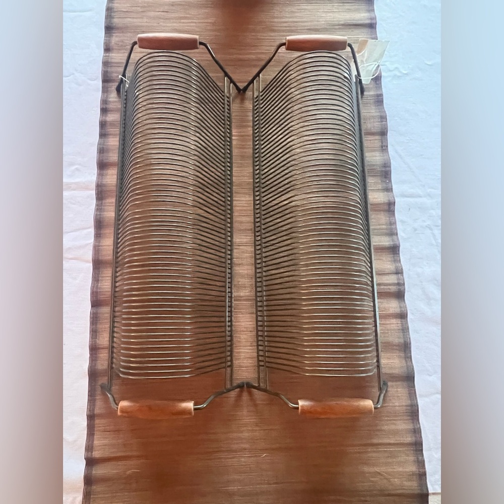 Set of 2 Mid-Century Modern Replica Restoration Hardware LP/Record Holders – NWT